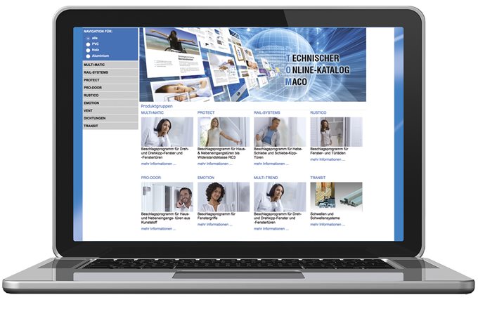 Technischer Online-Katalog MACO