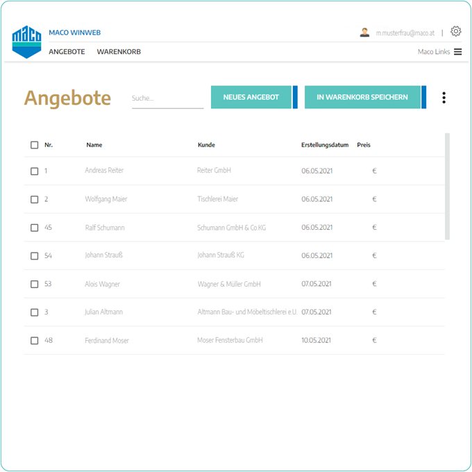 Angebote verwalten & individualisieren