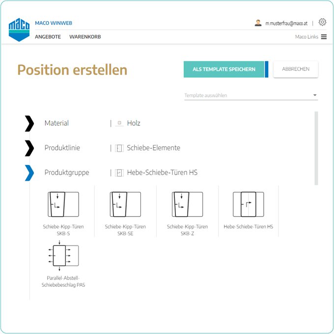 Configuración de herraje paso a paso