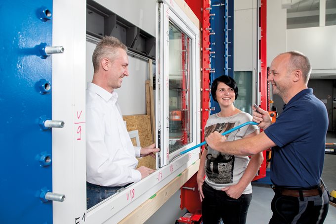 Fenster auf dem Prüfstand