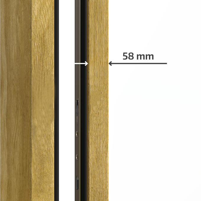 Profilé de 58 mm sur 4 côtés