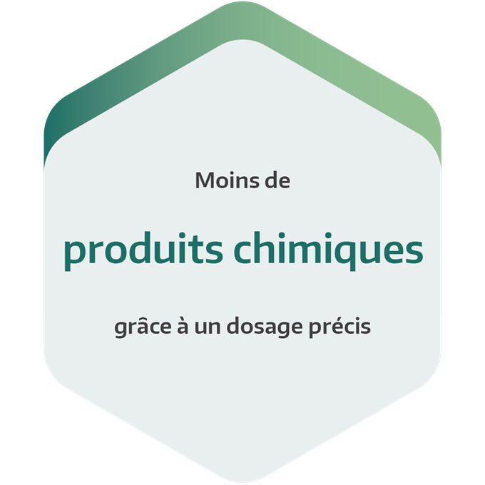 Moins de chimie : dosage automatique