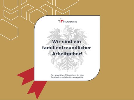 "Career and Family" seal of quality
